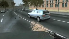 Driver: Parallel Lines_Car Crashes trailer