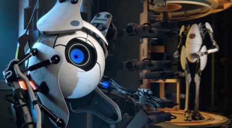 Valve just sent us this new video of Portal 2 showing Atlas and P-body as