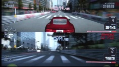 Project Gotham Racing 3_Split screen at Xbox 360 showroom