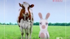 Rayman Raving Rabbids_Les lapins ne savent pas traire les vaches